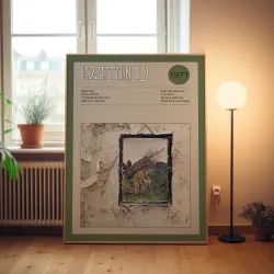 Led Zeppelin IV Fine Art Album Poster - Iconic Music Decor