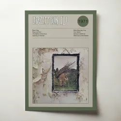 Led Zeppelin IV Fine Art Album Poster - Iconic Music Decor