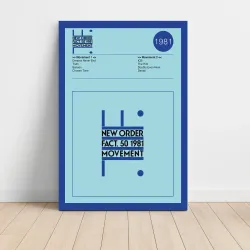 New Order – Movement Fine Art Album Poster for Music Lovers