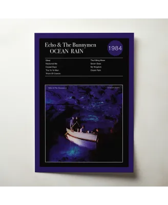 Echo & The Bunnymen – Ocean Rain Fine Art Album Poster
