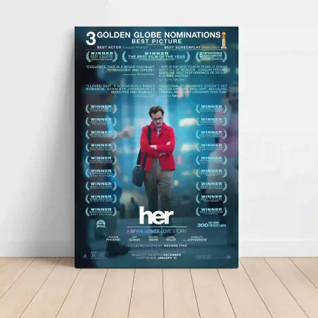 Her 2010's Fine Art Movie Poster - Unique Wall Decor