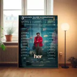 Her 2010's Fine Art Movie Poster - Unique Wall Decor