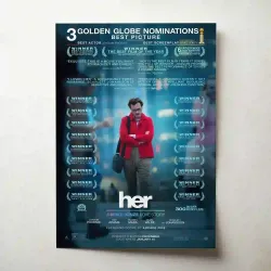 Her 2010's Fine Art Movie Poster - Unique Wall Decor