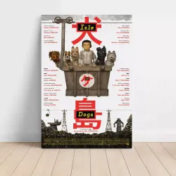 Isle of Dogs (2018) Fine Art Movie Poster