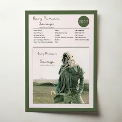 Gary Numan – Savage Songs From A Broken World Fine Art Album Poster