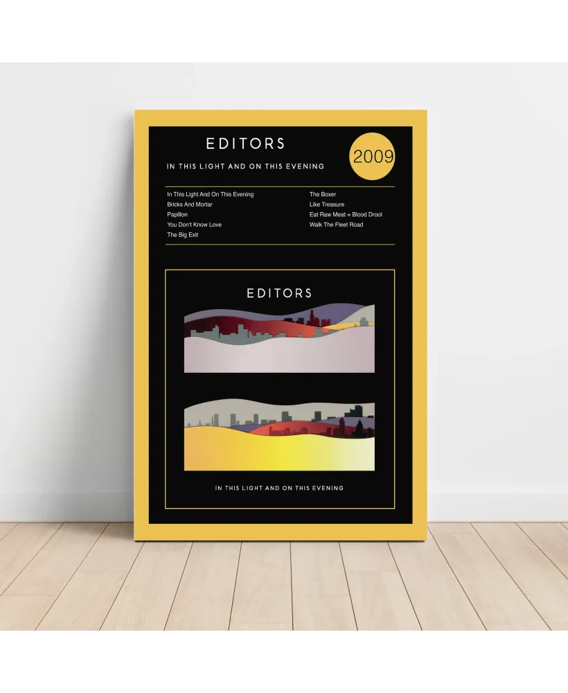Editors – In This Light And On This Evening Fine Art Album Poster