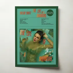 Taylor Swift - The Life of a Showgirl Fine Art Poster