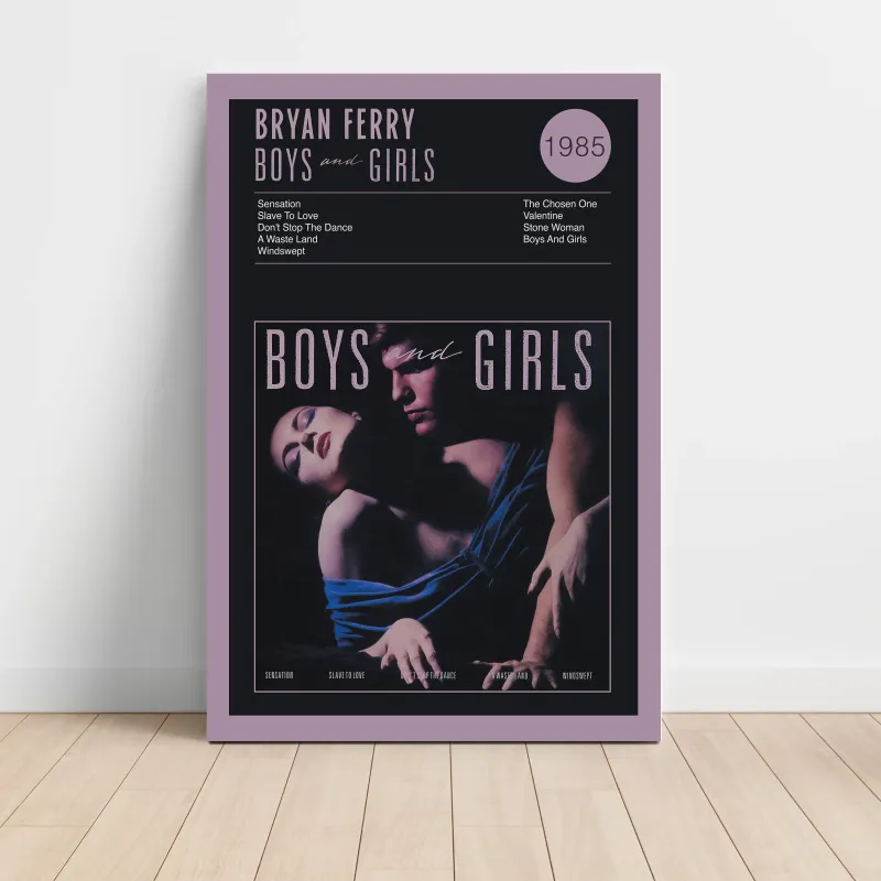Bryan Ferry – Boys And Girls Fine Art Album Poster