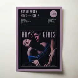 Bryan Ferry – Boys And Girls Fine Art Album Poster