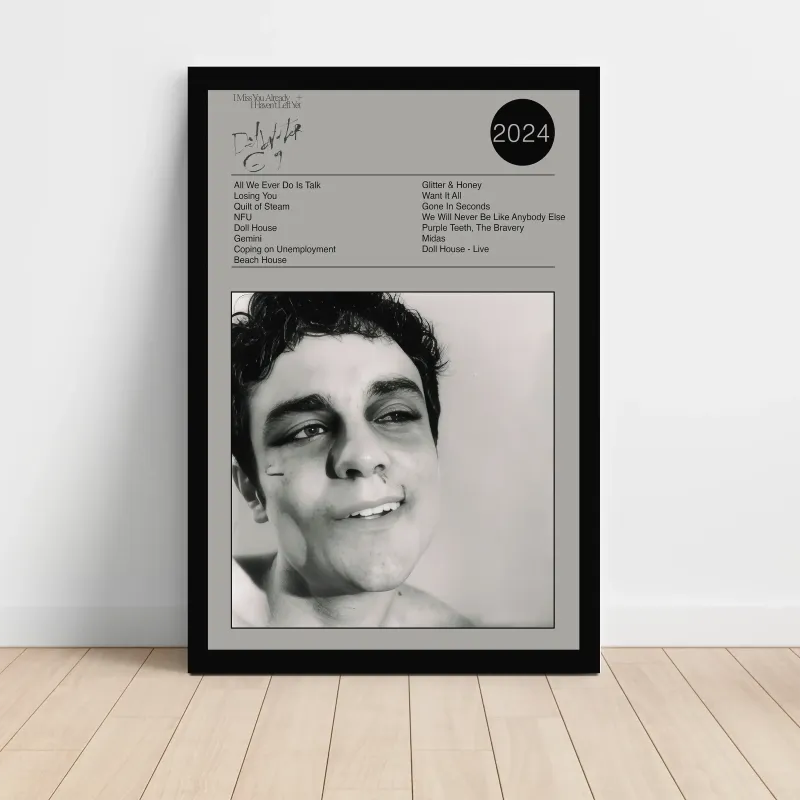 Del Water Gap – I Miss You Already + I Haven’t Left Yet Fine Art Album Poster