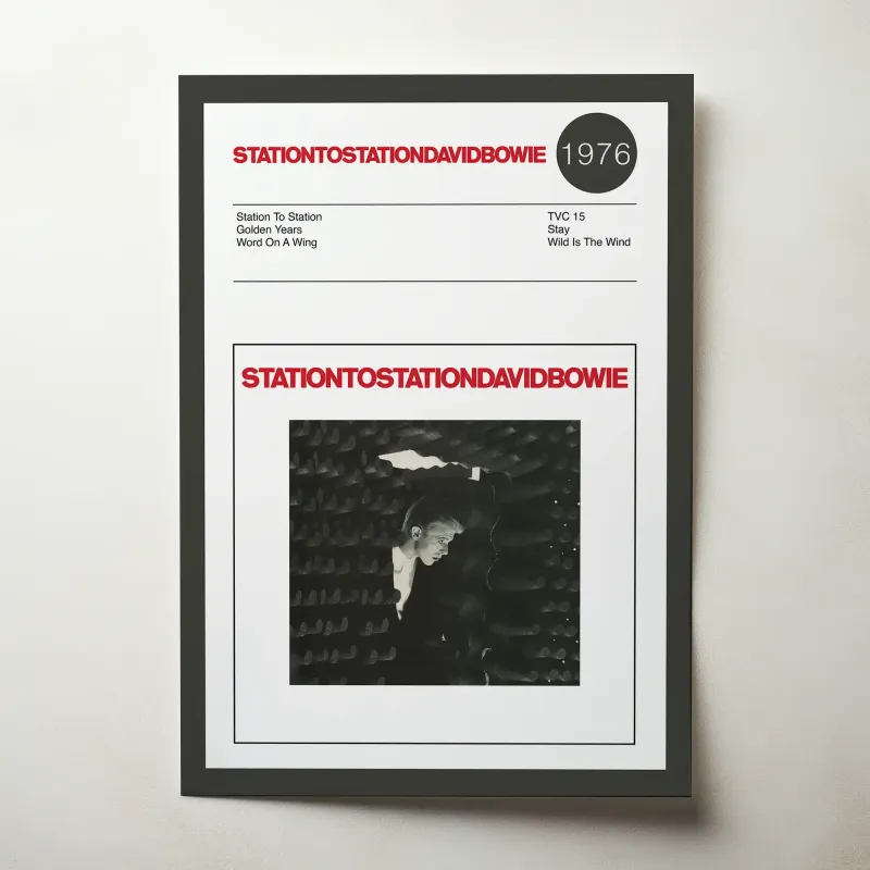 David Bowie – Station To Station Fine Art Album Poster