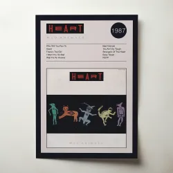 Heart – Bad Animals Fine Art Album Poster | Music Decor