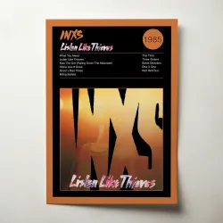 INXS – Listen Like Thieves Fine Art Album Poster - Shop Now!