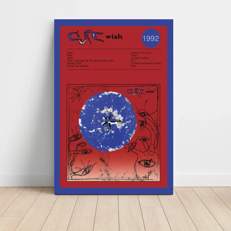 The Cure – Wish Fine Art Album Poster | Music Wall Decor