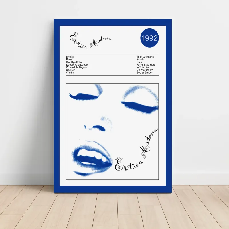 Madonna – Erotica Fine Art Album Poster | Music Decor