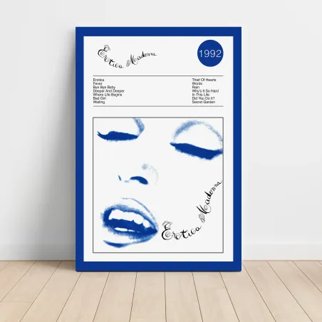 Madonna – Erotica Fine Art Album Poster | Music Decor