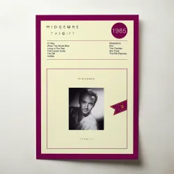 Midge Ure – The Gift Fine Art Album Poster for Music Lovers