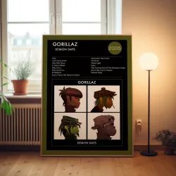 Gorillaz – Demon Days Fine Art Album Poster - Music Decor