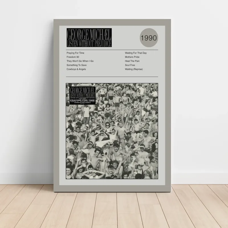 George Michael – Listen Without Prejudice Fine Art Album Poster