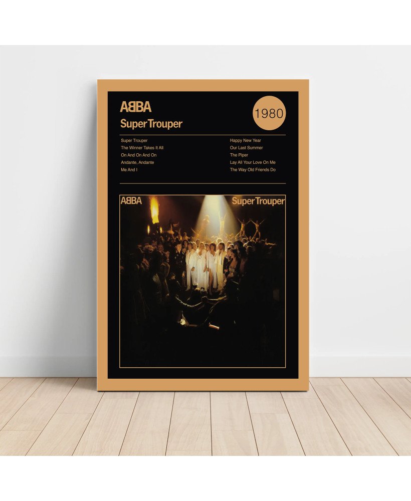 ABBA Supertrouper Fine Art Album Poster - Music Decor