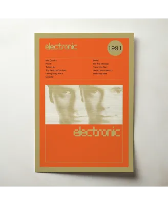 Electronic – Electronic  Fine Art Album Poster