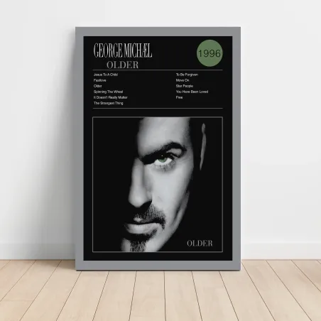 George Michael – Older Fine Art Album Poster for Music Lovers