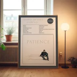George Michael Patience Fine Art Album Poster - Music Decor