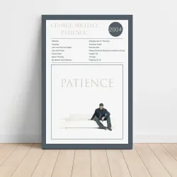 George Michael Patience Fine Art Album Poster - Music Decor