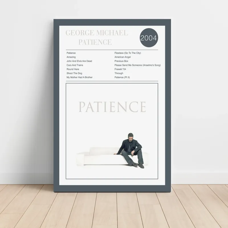 George Michael Patience Fine Art Album Poster - Music Decor