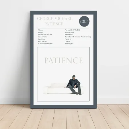 George Michael Patience Fine Art Album Poster - Music Decor