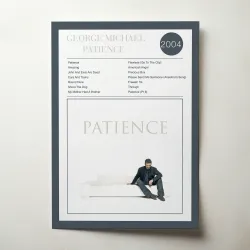George Michael Patience Fine Art Album Poster - Music Decor