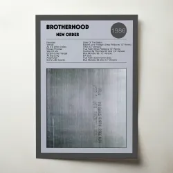 New Order – Brotherhood Fine Art Album Poster - Music Decor