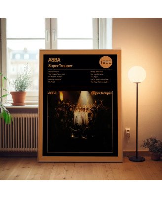 ABBA Supertrouper Fine Art Album Poster - Music Decor
