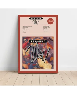 Erasure - Wild Fine Art Album Poster | Music Decor Delight