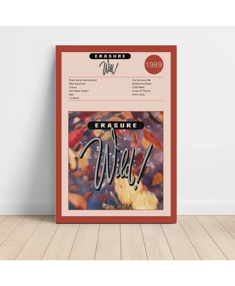 Erasure - Wild Fine Art Album Poster | Music Decor Delight