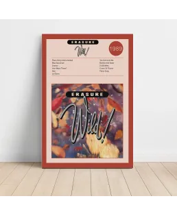 Erasure - Wild Fine Art Album Poster | Music Decor Delight