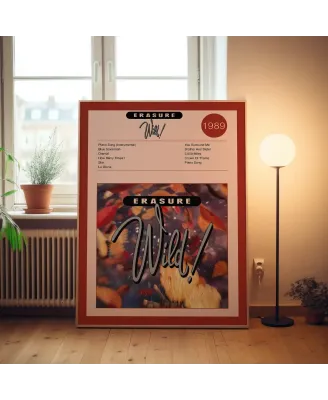 Erasure - Wild Fine Art Album Poster | Music Decor Delight