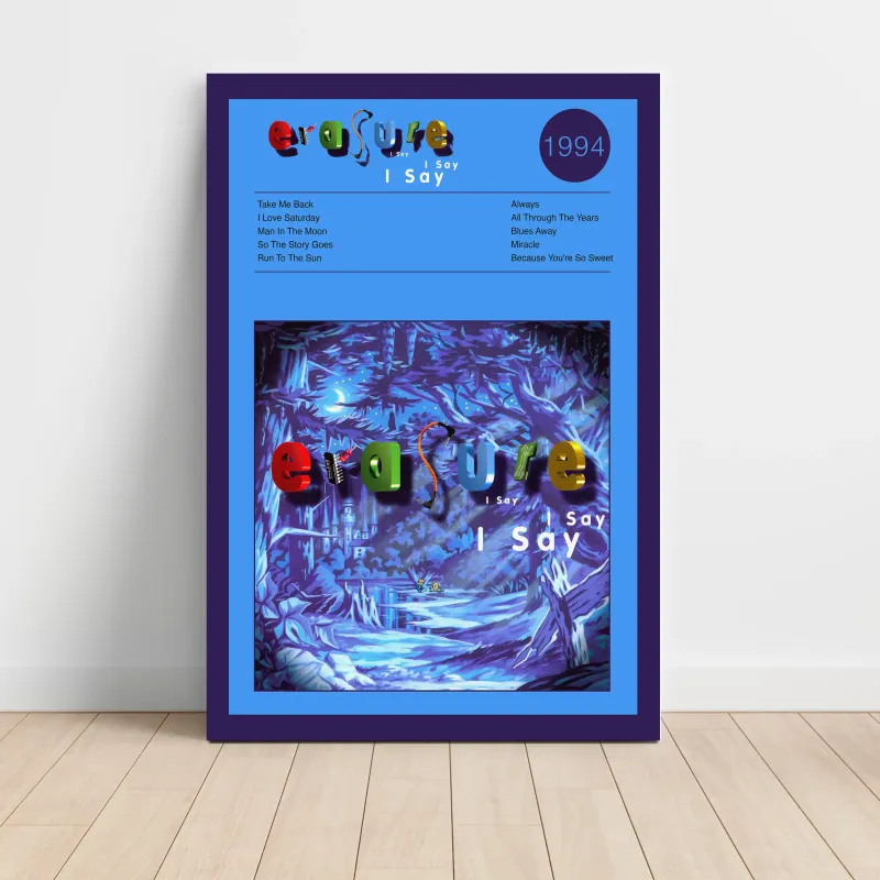 Erasure – I Say I Say I Say Fine Art Album Poster