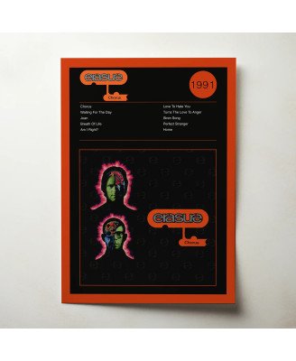 Erasure – Chorus Fine Art Album Poster | Music Wall Decor