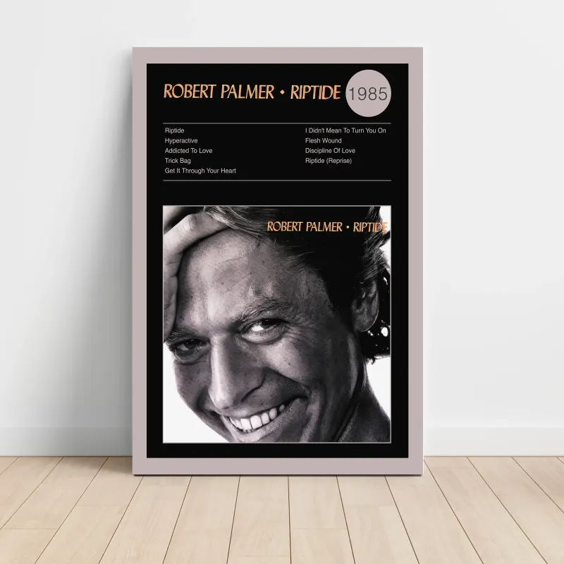 Robert Palmer – Riptide Fine Art Album Poster - Music Decor Robert Palmer – Riptide Fine Art Album Poster - Music Decor