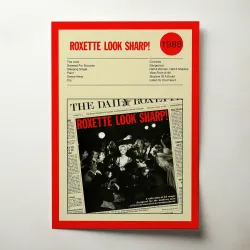 Roxette – Look Sharp! Fine Art Album Poster for Music Lovers
