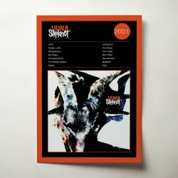 Slipknot – Iowa Fine Art Album Poster - Unique Music Decor