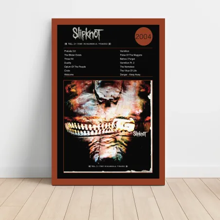 Slipknot – Vol. 3- (The Subliminal Verses) Fine Art Album Poster