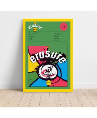 Erasure – The Circus Fine Art Album Poster for Music Lovers
