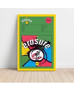 Erasure – The Circus Fine Art Album Poster for Music Lovers