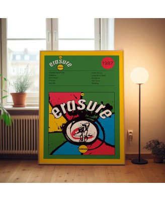 Erasure – The Circus Fine Art Album Poster for Music Lovers