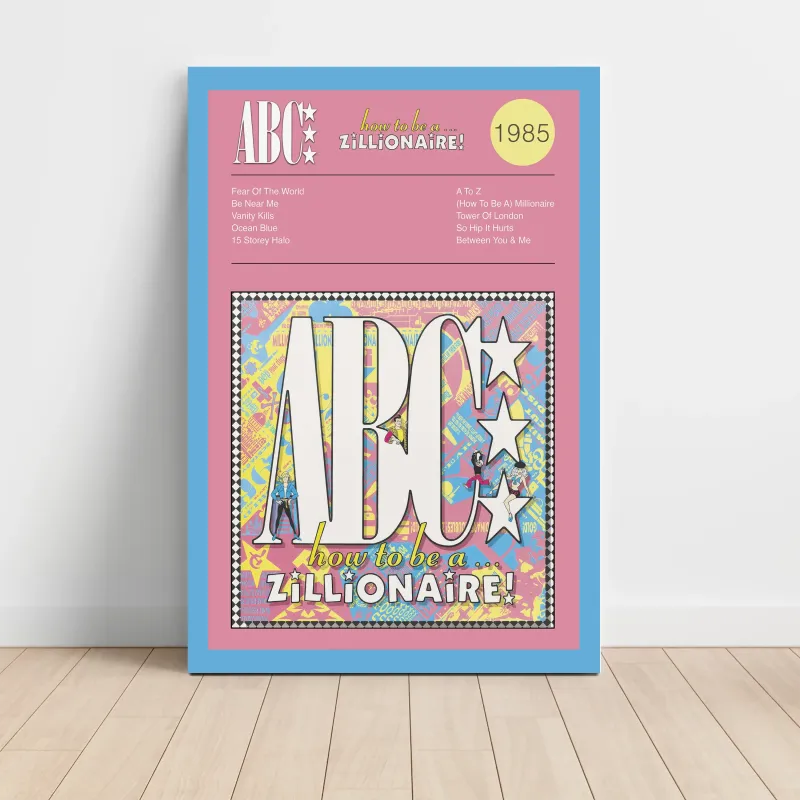 ABC – How To Be A Zillionaire Fine Art Album Poster