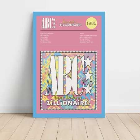 ABC – How To Be A Zillionaire Fine Art Album Poster