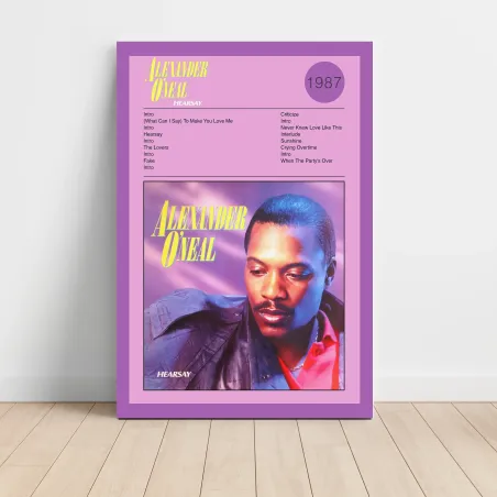 Alexander O'Neal – Hearsay Fine Art Album Poster - Music Decor