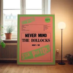Sex Pistols – Never Mind The Bollocks Fine Art Album Poster